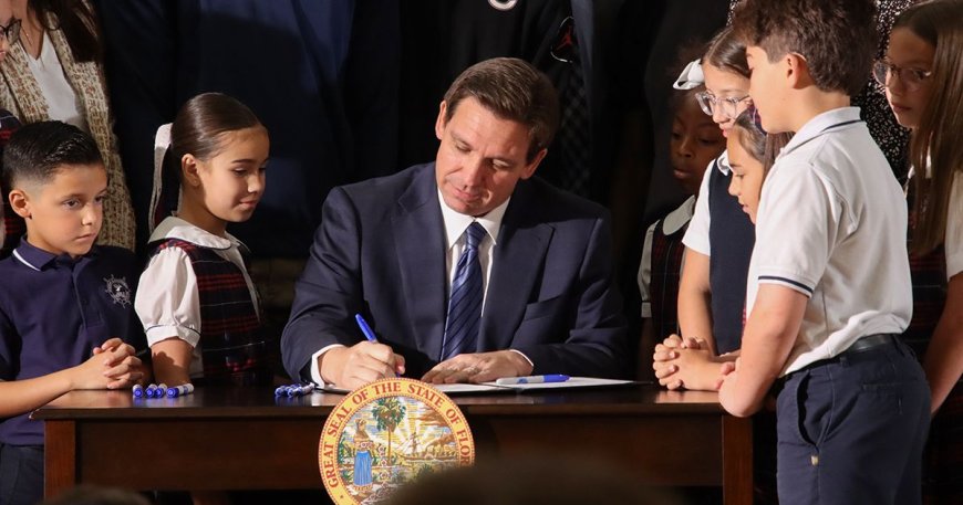 DeSantis firma cinco leyes para proteger a menores contra agresión sexual en Florida