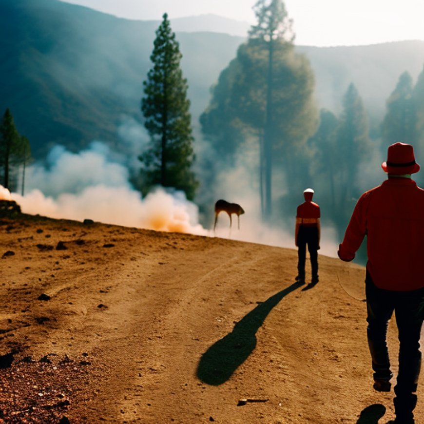 Algunos visitantes evacuados del Bosque Nacional de Angeles debido a incendio de 200 acres